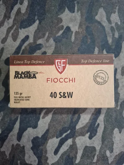 Black Mamba .40S&W 135GR FMJTC